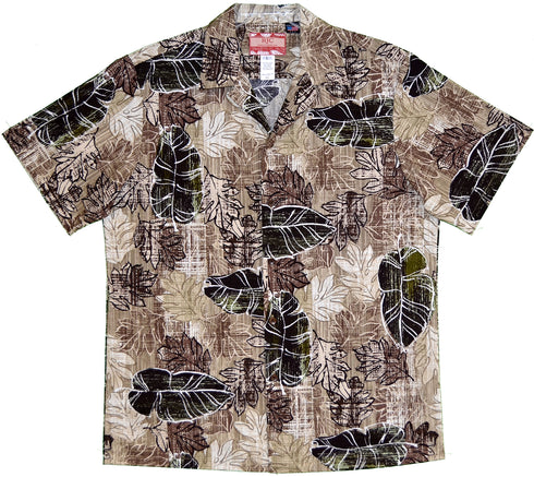 Pale Free Falling Leaf Men's Hawaiian Shirt